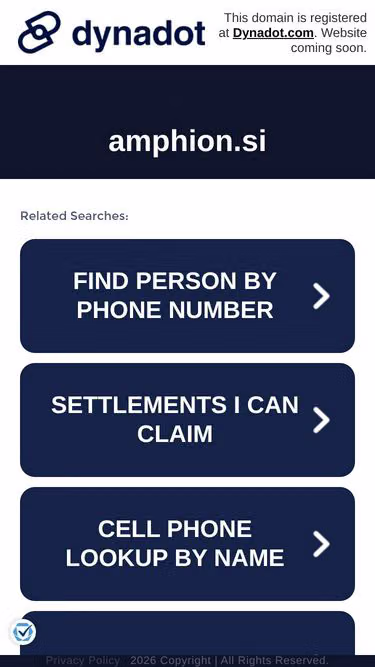 Screenshot of amphion.si