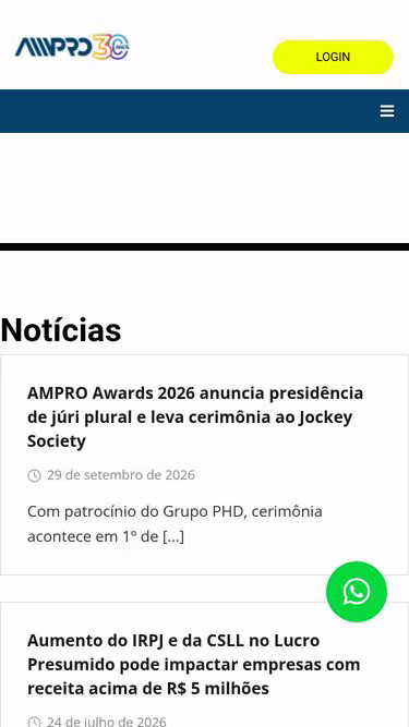 Screenshot of ampro.com.br