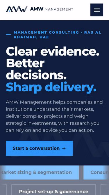 Screenshot of amw.management