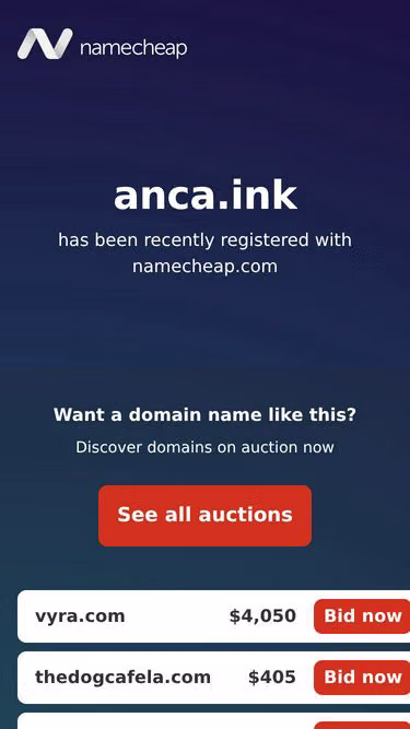 Screenshot of anca.ink