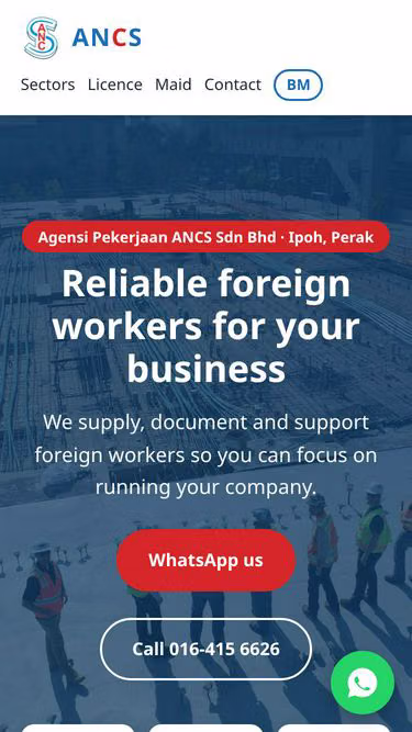 Screenshot of ancs.com.my