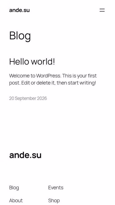 Screenshot of ande.su