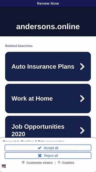 Screenshot of andersons.online