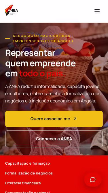 Screenshot of anea.ao