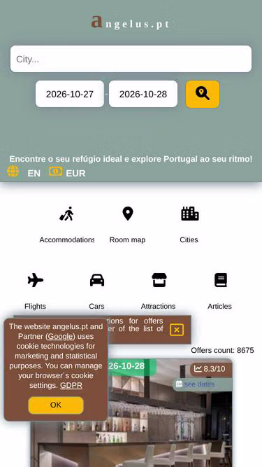 Screenshot of angelus.pt