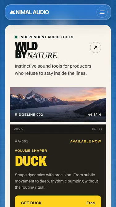 Screenshot of animal.audio