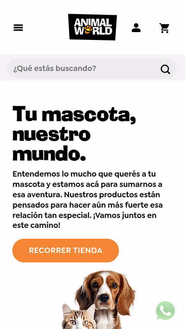 Screenshot of animalworld.com.ar