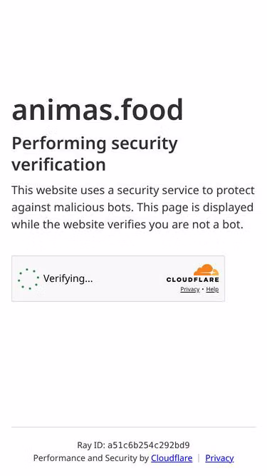 Screenshot of animas.food