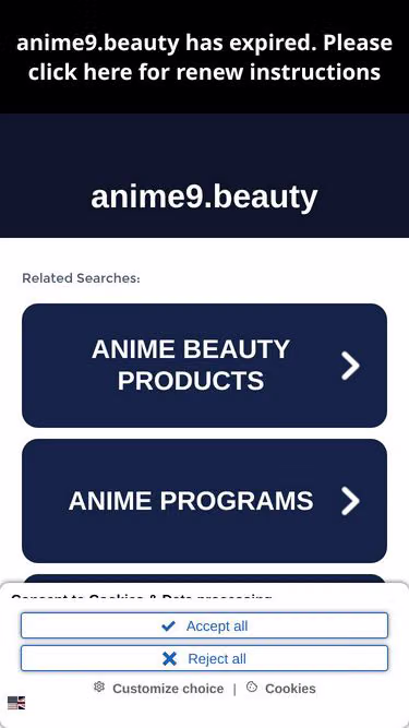 Screenshot of anime9.beauty