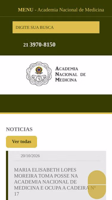 Screenshot of anm.org.br