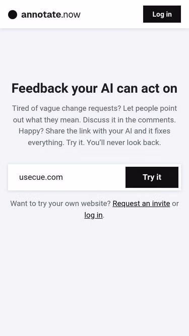 Screenshot of annotate.now