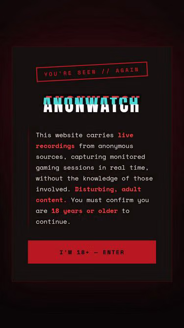 Screenshot of anon.watch