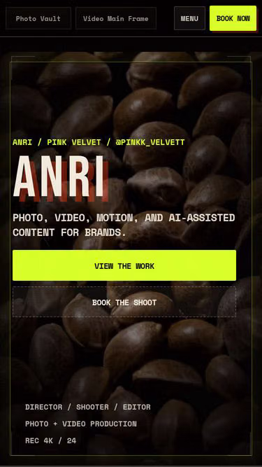Screenshot of anri.media