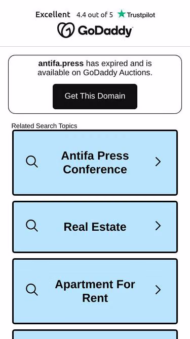 Screenshot of antifa.press