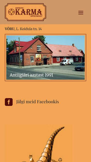 Screenshot of antiques.ee
