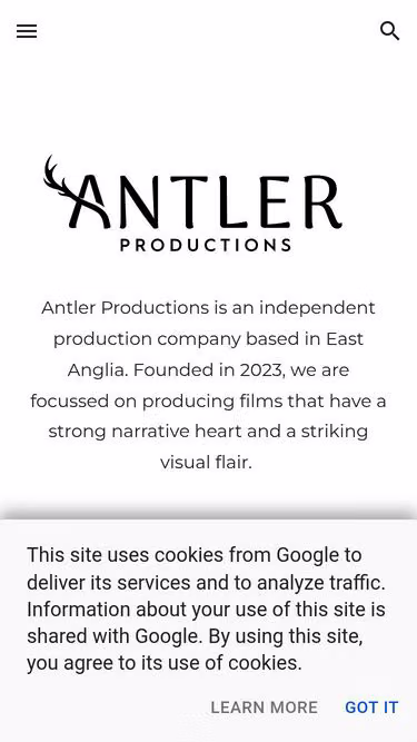 Screenshot of antler.productions