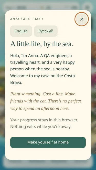 Screenshot of anya.casa