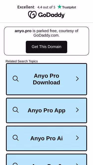 Screenshot of anyo.pro