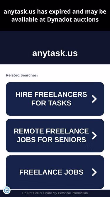 Screenshot of anytask.us