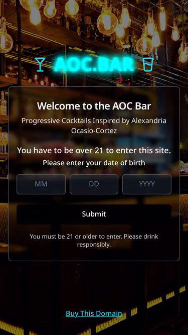 Screenshot of aoc.bar