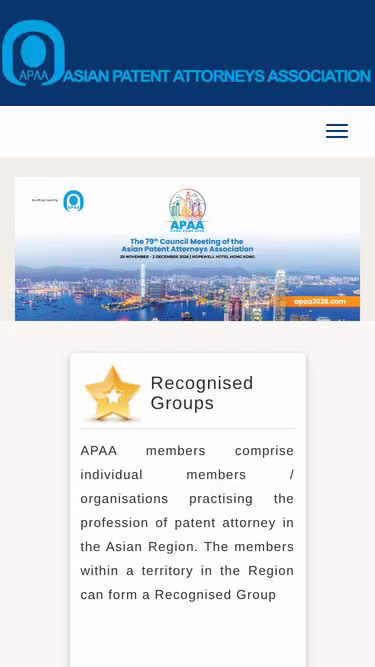 Screenshot of apaa.asia