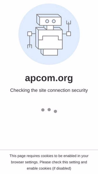 Screenshot of apcom.org