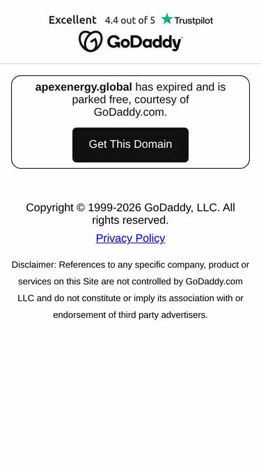 Screenshot of apexenergy.global