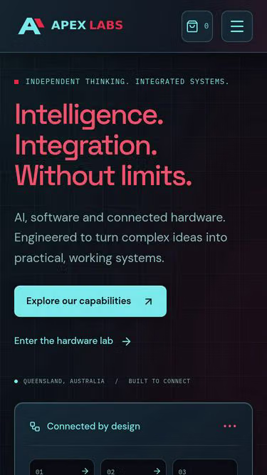 Screenshot of apexlabs.au