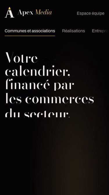 Screenshot of apexmedia.fr