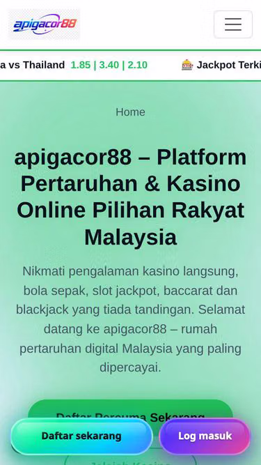 Screenshot of apigacor88.xyz