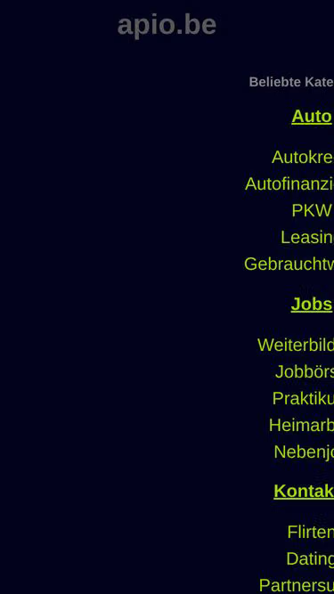 Screenshot of apio.be