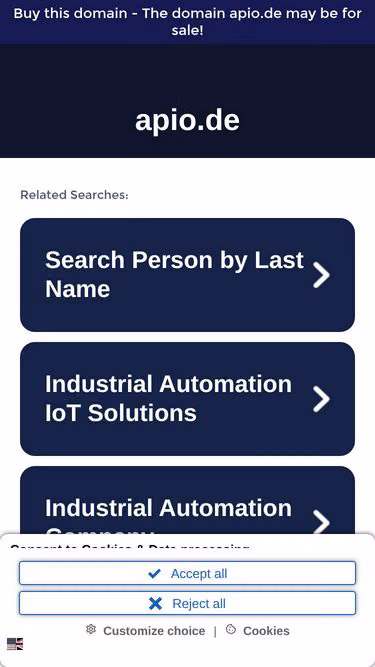 Screenshot of apio.de