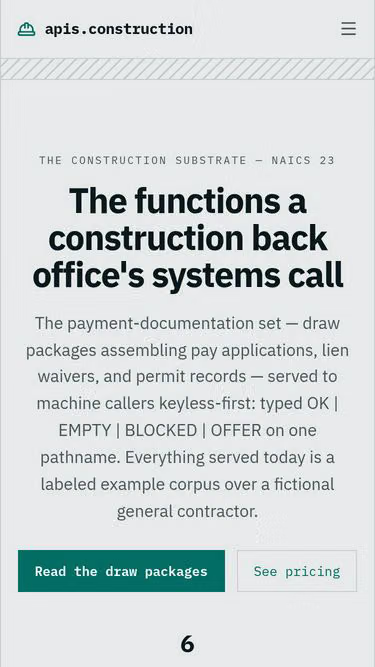 Screenshot of apis.construction