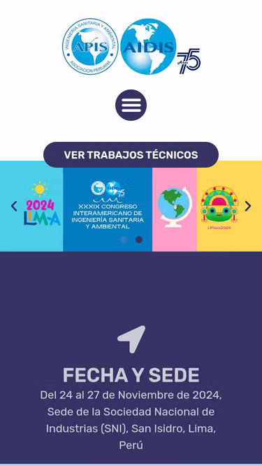 Screenshot of apis.org.pe