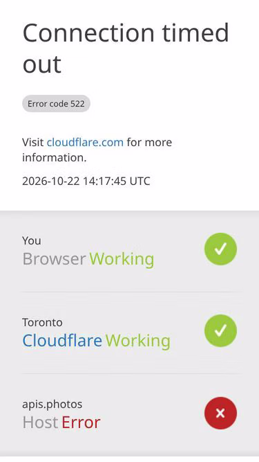 Screenshot of apis.photos