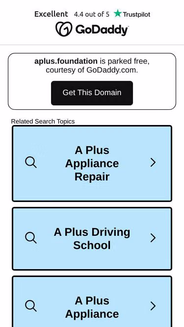 Screenshot of aplus.foundation