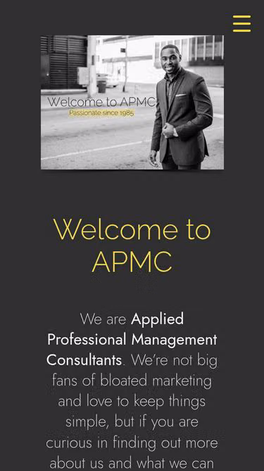 Screenshot of apmc.co.za