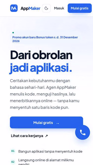 Screenshot of appmaker.my.id