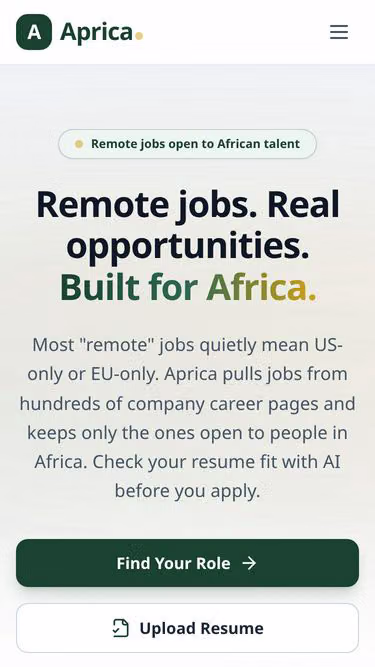 Screenshot of aprica.com.ng