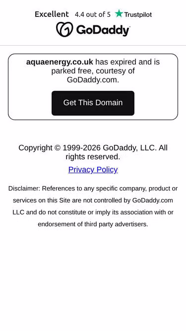 Screenshot of aquaenergy.co.uk