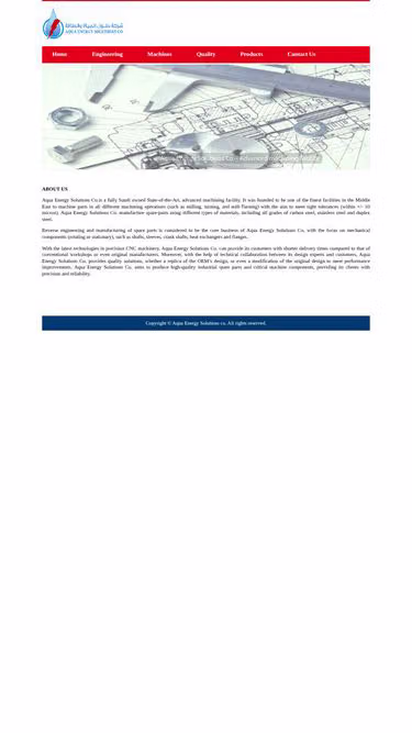 Screenshot of aquaenergy.solutions