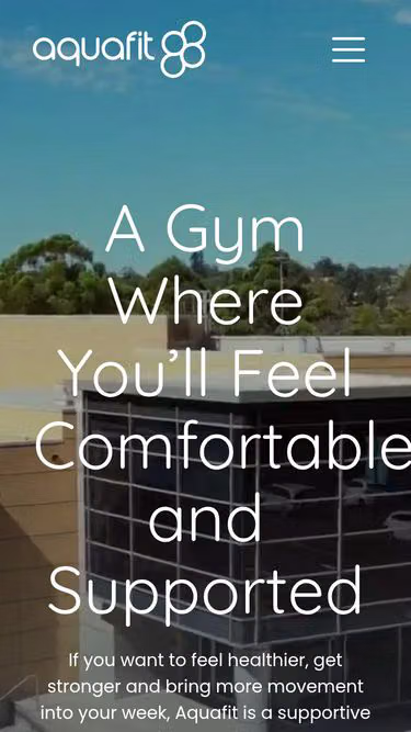 Screenshot of aquafit.com.au