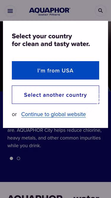 Screenshot of aquaphor.jp