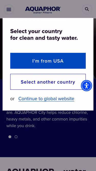 Screenshot of aquaphor.se