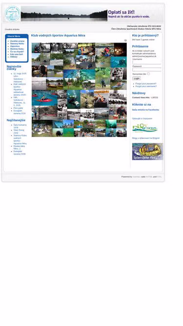 Screenshot of aquarius.sk