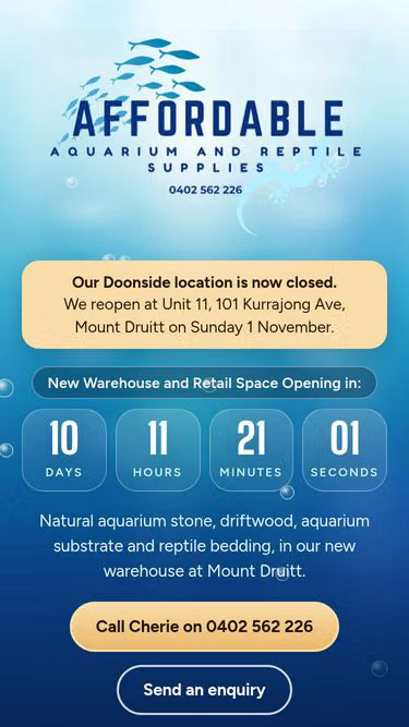 Screenshot of aquascape.supplies
