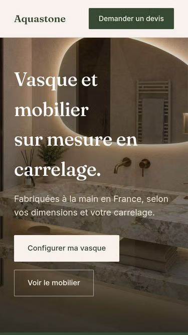 Screenshot of aquastone.fr