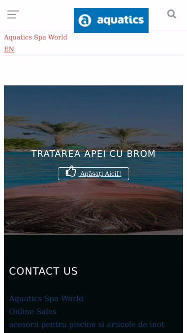Screenshot of aquatics.ro