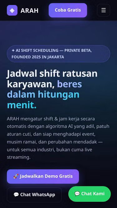 Screenshot of arah.site