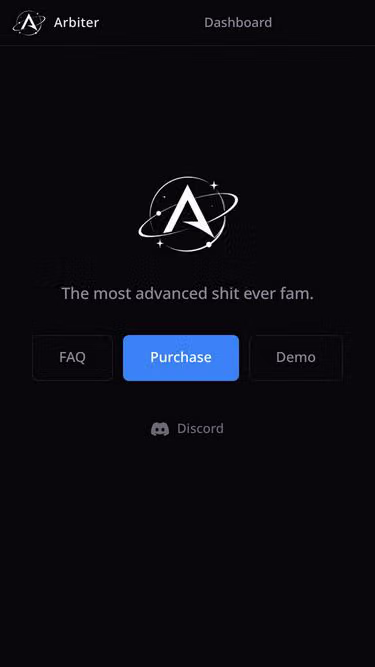 Screenshot of arbiter.lol